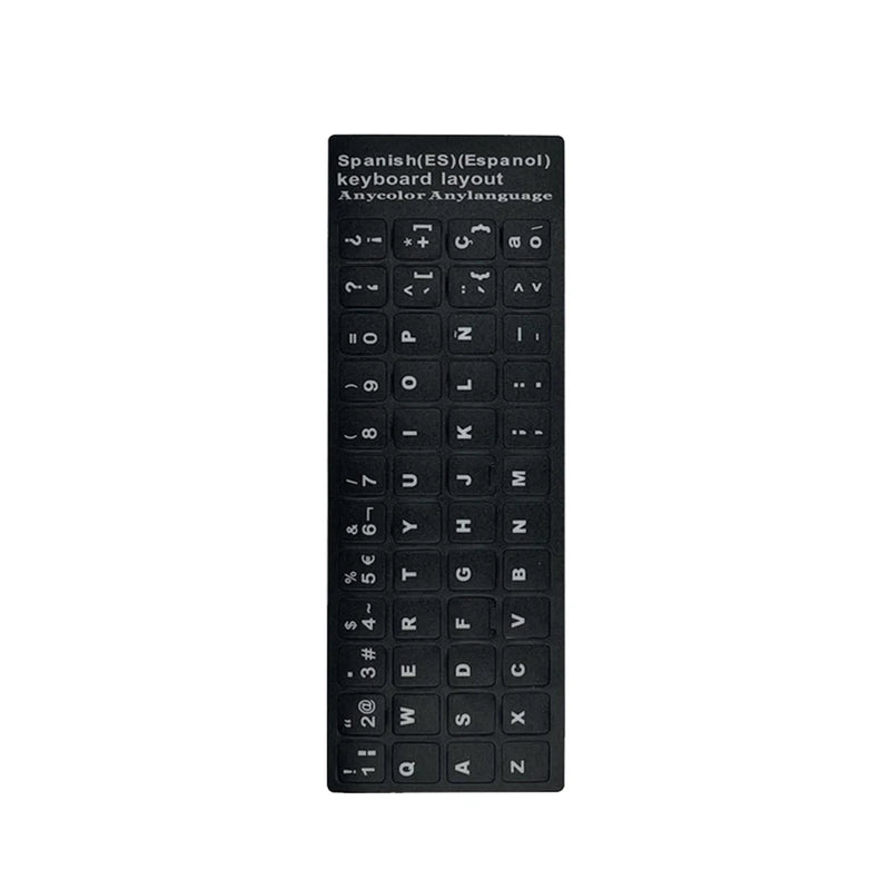 Wear-resistant Keyboard Stickers Spanish/English/Italian/Korean Letter Replacement For Laptop PC