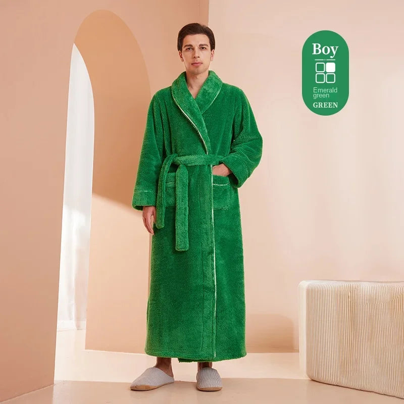 Autumn and Winter New Thick Comfortable Cotton Robe Men's | SAMAG
