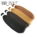 3PCS Vixen Bundles Crochet Hair 26Inch Synthetic Pre-stretched Braids Hair Extensions Kanekalon Yaki Straight Pony Hair Bundles