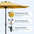 9FT Patio Market Umbrella, UPF 50+ UV Protection Outdoor | SAMAG