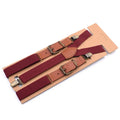 Vintage Suspenders 2.5cm Wide Y-back with 3 clips Adjustable Elastic Trouser Braces Suspender Belt for Women Fashion Accessories