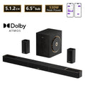 ULTIMEA 7.1.4ch Soundsystem Soundbar, Dolby Atmos&APP Control, Surround Sound System with Subwoofer & 2 Wireless Rear Speakers