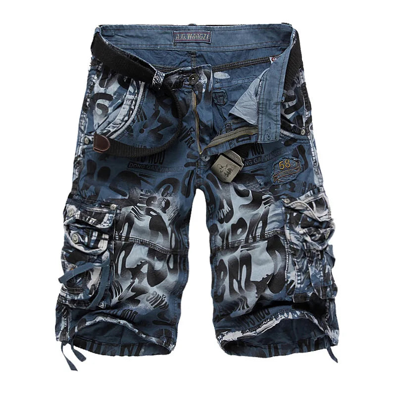 Summer Camouflage Men's Cargo Shorts Pure Cotton Half | SAMAG
