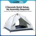 3-Second Instant Pop-Up Tent, Waterproof Sun-Protective | SAMAG