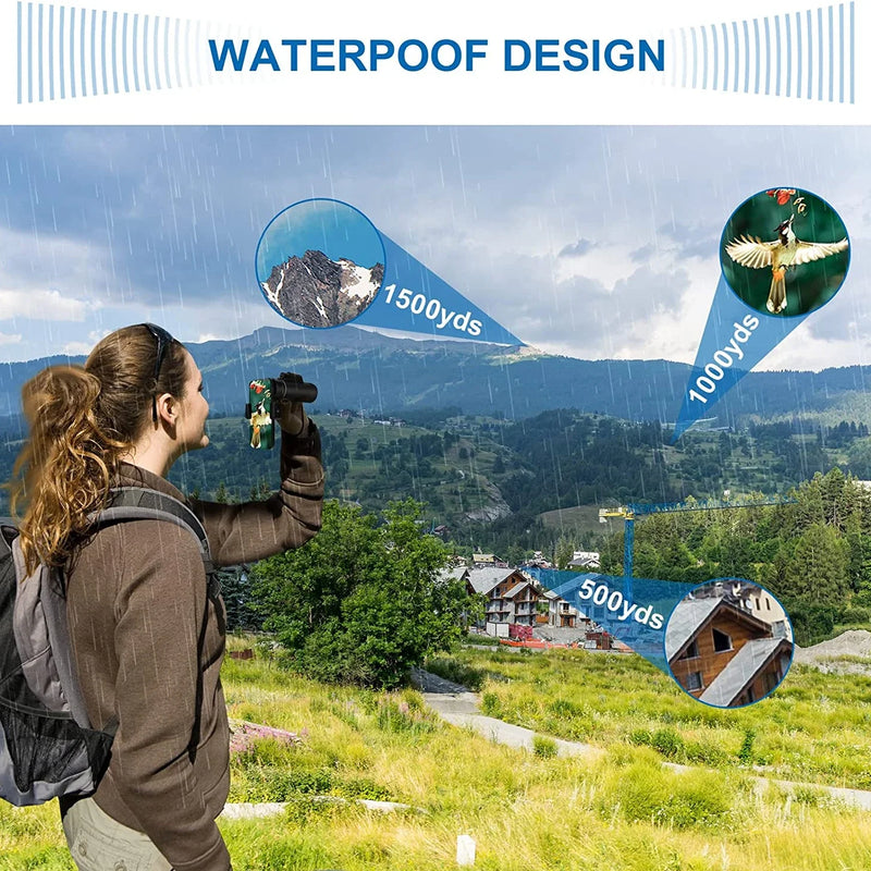 Portabl Powerful 80X100 HD Monocular 50000M Telescope Long Range Zoom With Tripod Phone Clip For Outdoor Hunting Camping Tourism