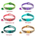 Cute Fashion Adjustable Size Cat Head Pattern Reflective with Bells Cat Collar Pet Accessories Kitten Decor Cat Neck Strap