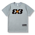 Loose Men Running 2023 Outdoor Street Basketball Gym Short Sleeve Letter Print T Shirt Summer Quick Dry Fitness Bodybuilding