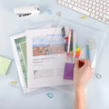 50/20/10 Packs Clear Plastic A4 File Folders with Snap Button Closure - Durable Document Suitable for Office, Home Organization