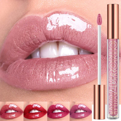Pearlescent Glitter Plumping Lip Gloss Diamond Nude Pink | SAMAG