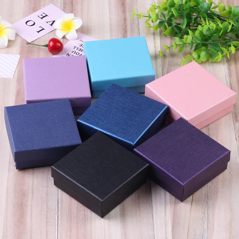10pcs Jewelry Organizer Boxes For Women Necklace Earrings Bracelets Girls Gift Box Travel Accessories Jewelry Sponge Case