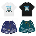 Style RHUDE Men's Casual Shorts Hip Hop Elastic Waist | SAMAG