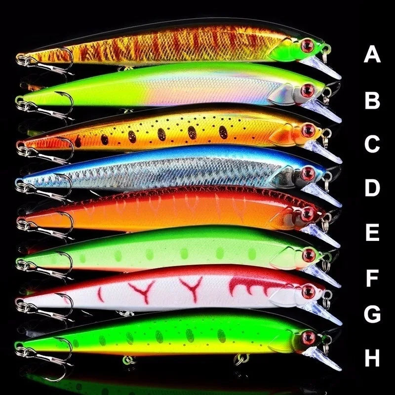 14cm 18.5g 3D Bionic Minnow Fishing Lure Hard Bait with 3 | SAMAG