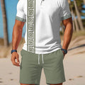 Men's Summer Polo Shirt Sets Casual Collared Sportswear | SAMAG