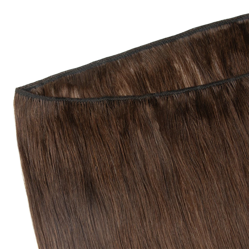 Natural Human Hair Sew-in Double Weft Extensions 50G 12-22 Inch Machine-Remy Full Head Bundle for Hair Extensions