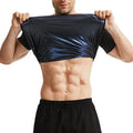 Men Sweat Sauna T-shirt Waist Trainer Suits Body Shaper Weight Loss Corset Underwear Belly Control Fitness Fat Burning Shapewear