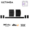 ULTIMEA Skywave X100 Dual 2000W 9.2.6ch THX-Tuned Wireless Surround Sound System Soundbar with Dolby Atmos&DTS:X, App Control