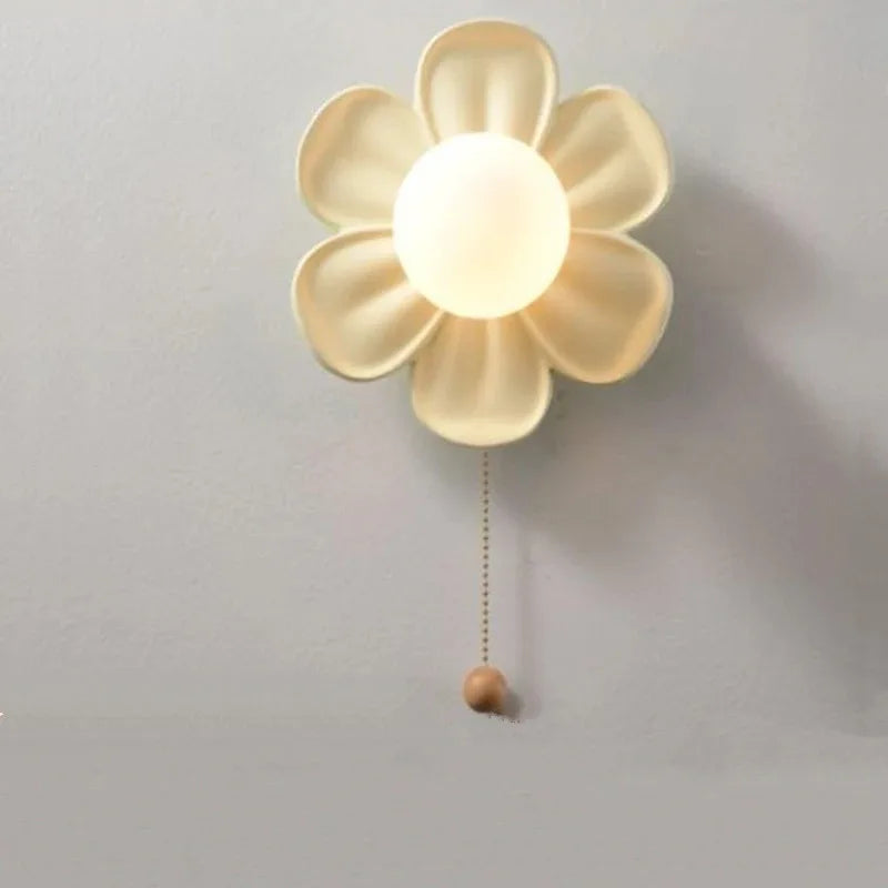 Modern Green Petals Wall Lamps Hallway AisleBalcony Porch Stair Ceiling Light wall Sconce Bedroom Study Decor Wall Lamps