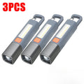 1-10PCS Super Bright LED Flashlight XPE Torch Light With Hook Camping Light USB Rechargeable Zoomable Waterproof Flashlight