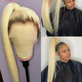 13x6 Lace Frontal Wig 1B 613 Ombre Blonde Full Lace Human Hair Wig Dark Roots Pre Plucked  Lace Front Human Hair Wigs for Women