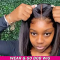 13X6 Hot Sale Glueless Wigs 13x4 Short Bob Bone Straight Best 100% Human Hair Wig for Women Ready To Wear Go Lace Frontal Wigs