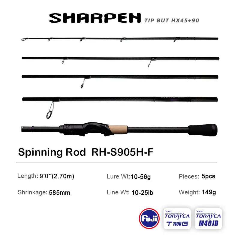 PURELURE SHARPEN Travel Soft Lure Long Spinning | SAMAG