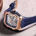 MEGIR Luxury Skeleton Automatic Mechanical Men Watch Original Waterproof Luminous Wristwatch Male Mechanical Clock Reloj