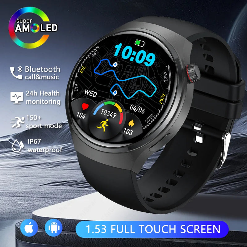 2026 New Watch 5 Pro Upgrade GPS NFC Men's Smartwatch 360*360 AMOLED HD Bluetooth Call Waterproof Smart Watch For Android iOS