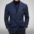 Casual Plaid Jacket Men Straight Leg Coat Green Youth Single Button Suit Collar Cotton Polyester Multi Pocket Grey Thickened ...