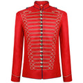 Men's Gold Embroidery Jacket Medieval Retro Blazers Gothic Steampunk Vintage Coat  Vest Hussar Military Drummer Parade Uniform