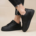 Unisex Black Skateboard Shoes Platform Lightweight | SAMAG
