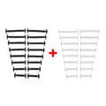16pcs/lot Silicone Shoelaces No Tie Shoelaces 12 Colors Elastic Lace Shoelace Creative Lazy Silicone Laces Rubber Lace