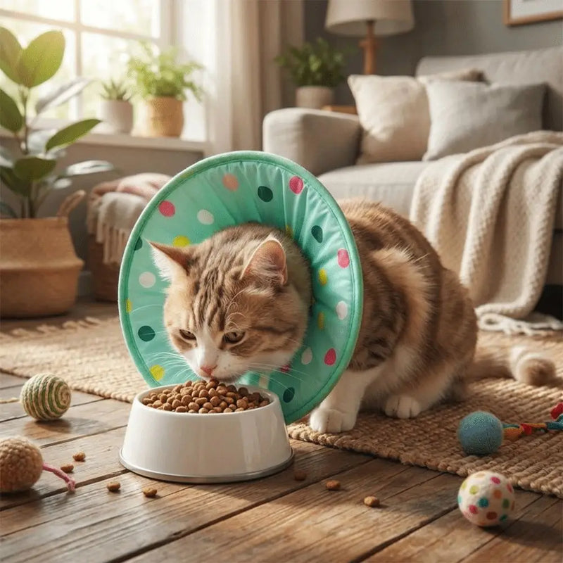 Anti Licking Pet Elizabethan Collar Soft Comfortable Cat Protective Collar Breathable Anti Scratch Anti Bite Collar