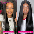 Queenlike 15A Super Double Drawn Vietnamese Raw Bone Straight Human Hair Bundles 1/3/4 PCS Top Bundles Human Hair Extensions