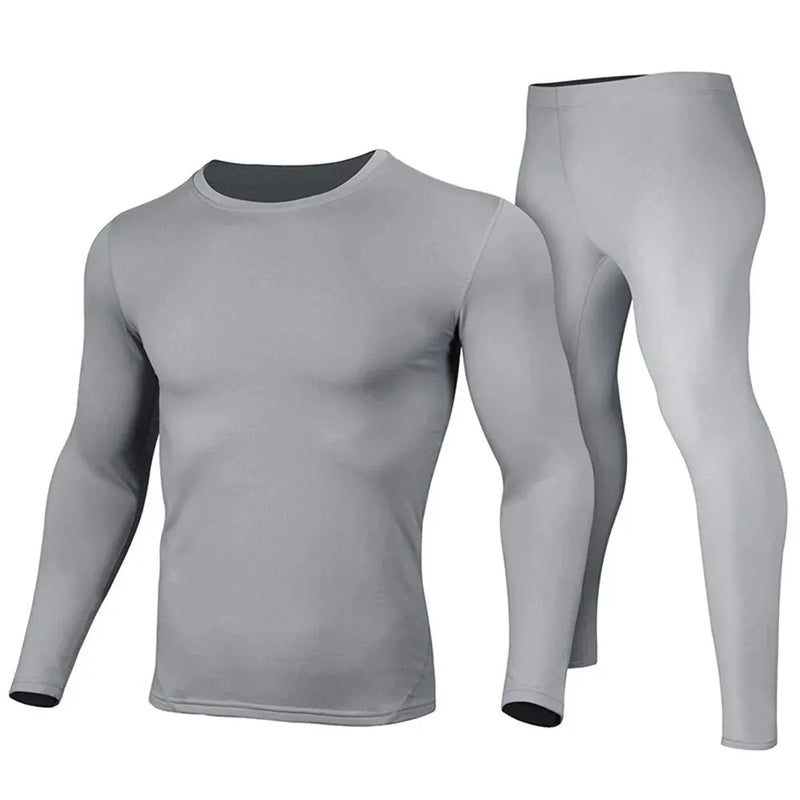 2025 New Men's Fleece Lined Thermal Underwear Set Motorcycle Skiing Base Layer Winter Warm Long Johns Shirts & Tops Bottom Suit