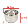 Rice Cooker Liner General Food Stainless Steel Uncoated Thickened 2L3L4L5L6L8L Rice Cooker Inner Pot