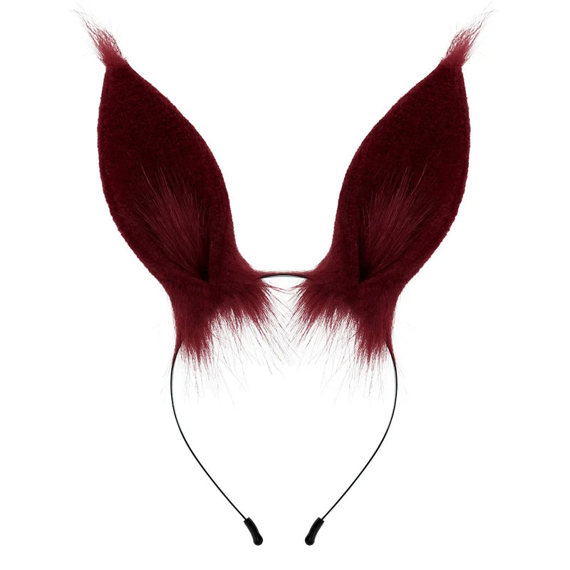 Plush Horse Ear Hair Accessories Original Japanese Handmade Animal Ear Cosplay Uma Musume Pretty Derby Rabbit Ear Headband