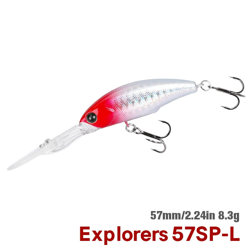 TSURINOYA 57SP Deep Dive Suspending Minnow SHAD Fishing | SAMAG