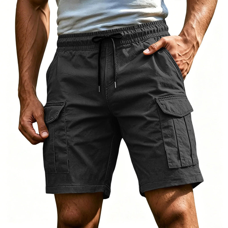 Men Summer New Multi Pockets Cotton Cargo Shorts Fashion | SAMAG