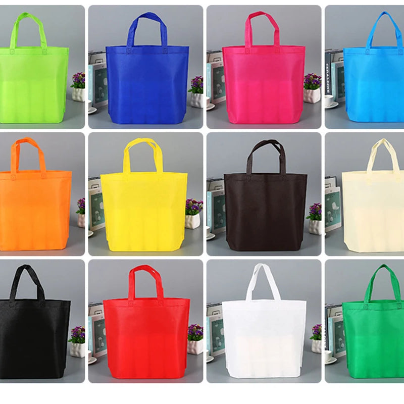 20 pieces Non Woven Bag Shopping Bags Eco Promotional Recyle Bag Tote Bags Custom Make Printed Logo
