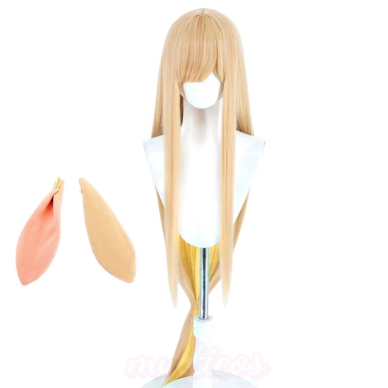 Anime Cosmic Princess Kaguya Cosplay Wig Multicolor Long Cosplay Wigs Heat Resistant Synthetic Wigs + Free Wig Cap