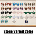 OCESRIO Vintage Natural Stone Butterfly Pendant for Necklace Copper Amethyst Reiki Pendulum DIY Jewelry Making Supplies pdta921