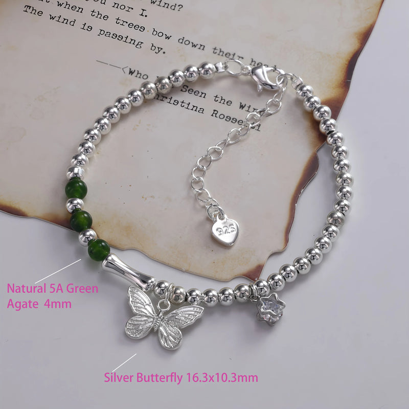 VENTFILLE 925 Sterling Silver Butterfly Bracelet for Girl | SAMAG