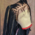 30 Inch Long Braided Synthetic Hair Full Lace Wig  Braided Wigs for Women High-Quality Braids in Black for Stylish Looks