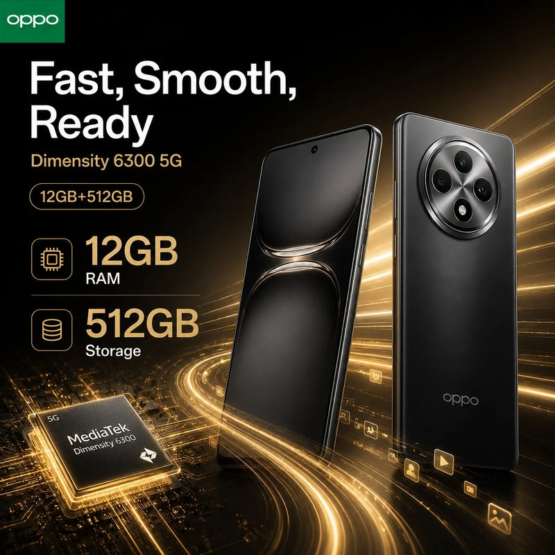 2026 new OPPO Reno12 F 5G Unlocked Smartphone, 12GB RAM 512GB ROM, 50MP AI Camera, 120Hz AMOLED Screen, 5000mAh Battery