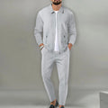 The new spring and autumn sports men's youth popular solid color jacket trousers two leisure suit - View 4 | SAMAG