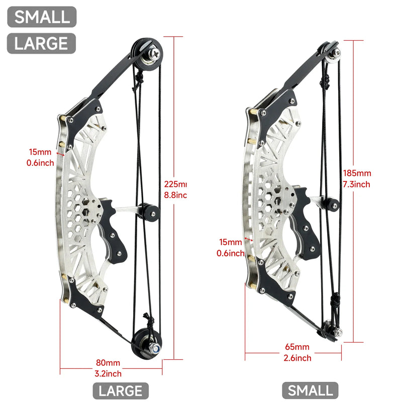 304 Stainless Steel Mini Compound Bow Set with 10 Arrows | SAMAG