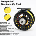 Goture 2.7M Fly Fishing Rod And Reel Combo Set Carbon cork handle Medium-fast Fly Rod Fly Reel & Line &Tool Accessories