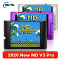 2026 New 3000 in 1 EDMD V3 Pro Card With 8GB TF Card MD Game Card For SEGA Genesis Mega Drive Master System Game Console