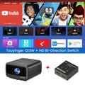 Touyinger Q13W 3800ANSI Full HD 4K Decoder Android 15 Support MEMC Smart TV Home Theater Fully Sealed Optical Projector