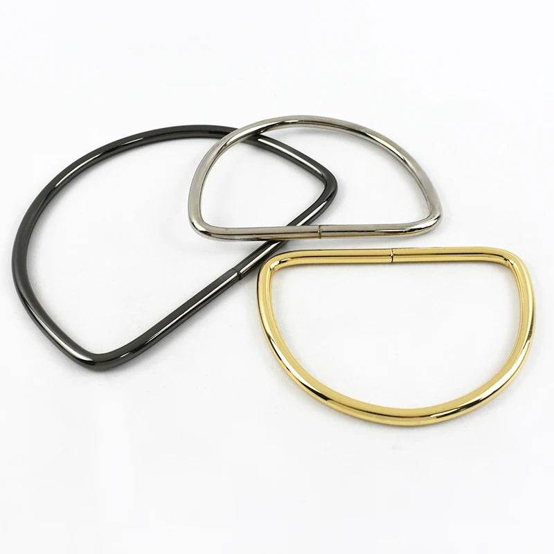 1-10Pcs D Ring Shape Metal Handles Replacement DIY Handbags Bags Purse for Making Women Bag Belt Hardware Accessories